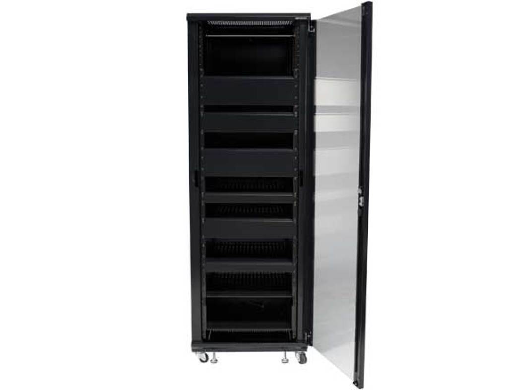 Sanus CFR2136-B1 36U AV Rack Audio Component & Home Theater Rack