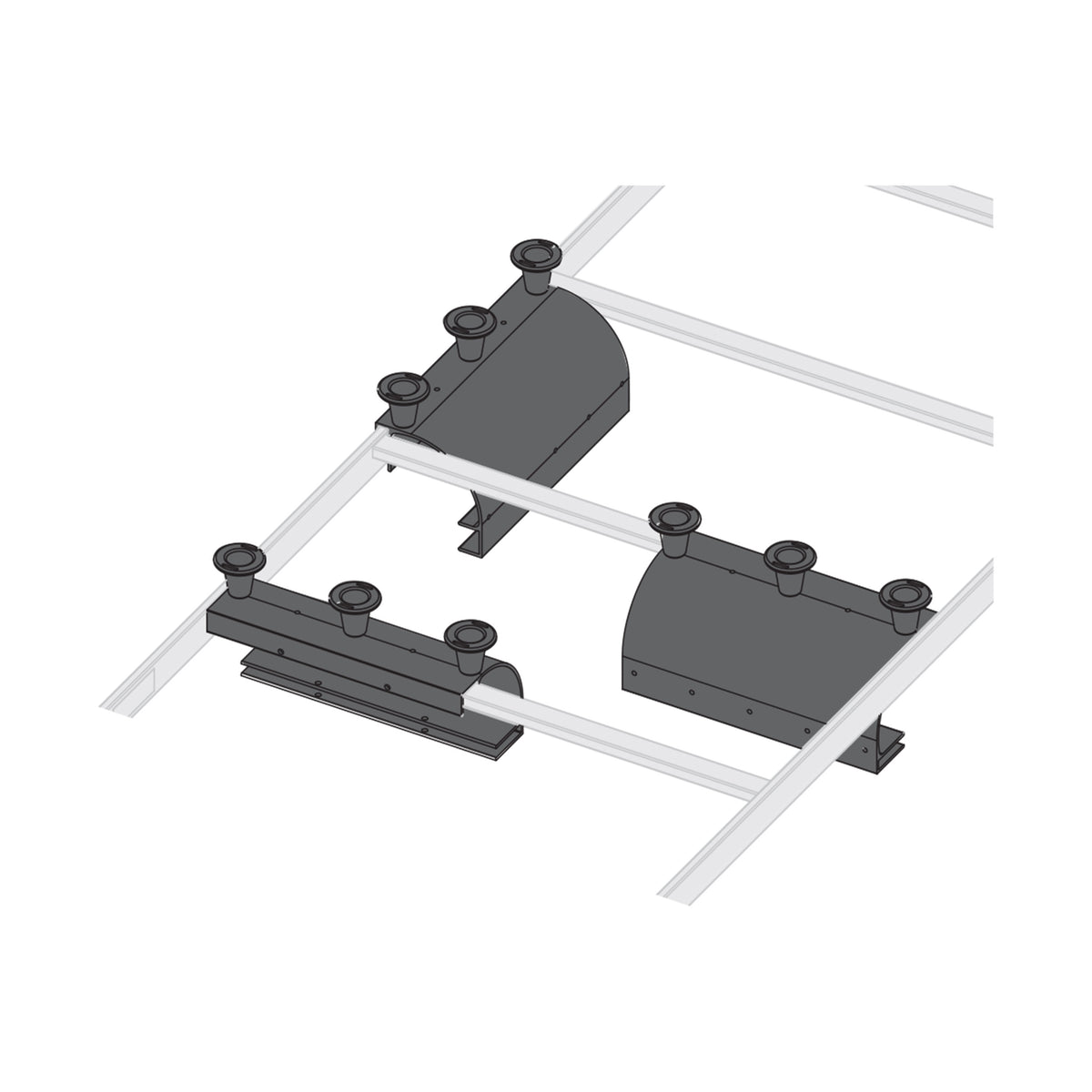 Middle Atlantic CLH-ED11 CLB LDDR END DRP11,1PC,3S