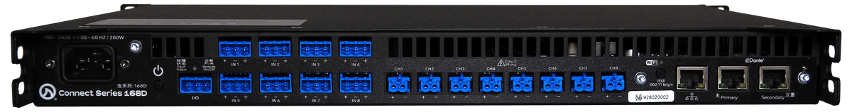 LEA CS168D Smart AMP With Dante | 8 CH | 160 Watts Per Channel