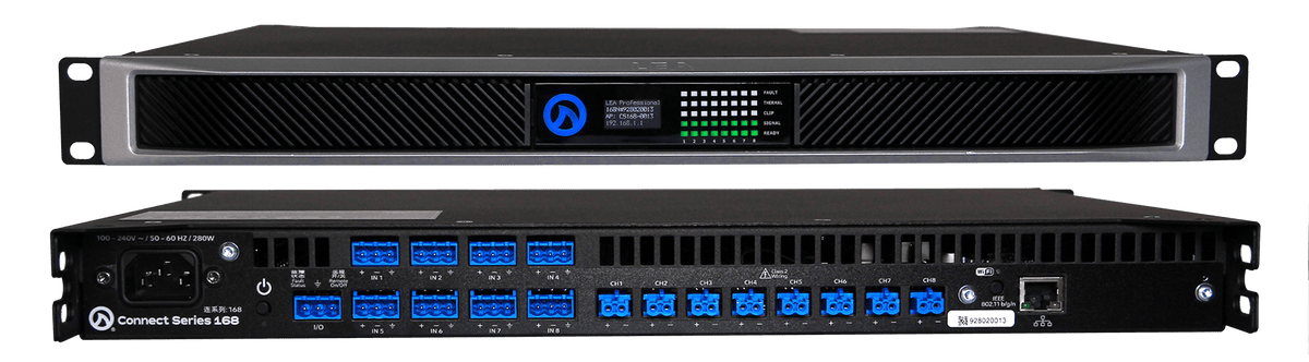 LEA CS168 Smart AMP | 8 Channels | 160 Watts Per Channel