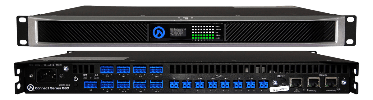 LEA CS88D Smart AMP | 8 Channels | 80 Watts Per Channel