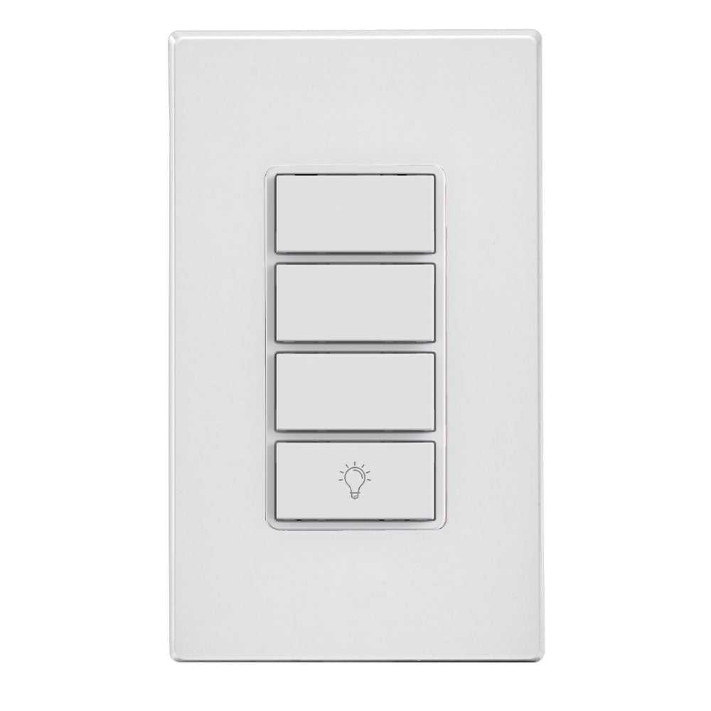 Leviton D2SCS-1BW Decora Smart Scene Controller Switch, Wi-Fi, Neutral Wire Required