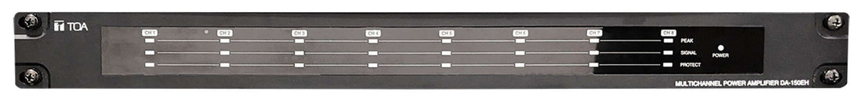 TOA DA-150EH-AM 3CU Multichannel Digital Power Amplifier 8 X 150W @70/100V (1U)