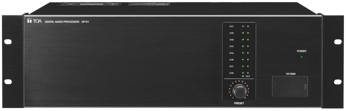 TOA DP-K1 CU Modular Digital Mixer Up To 8 Mic/Line Inputs/8 Line Outputs Automatic Resonance Control