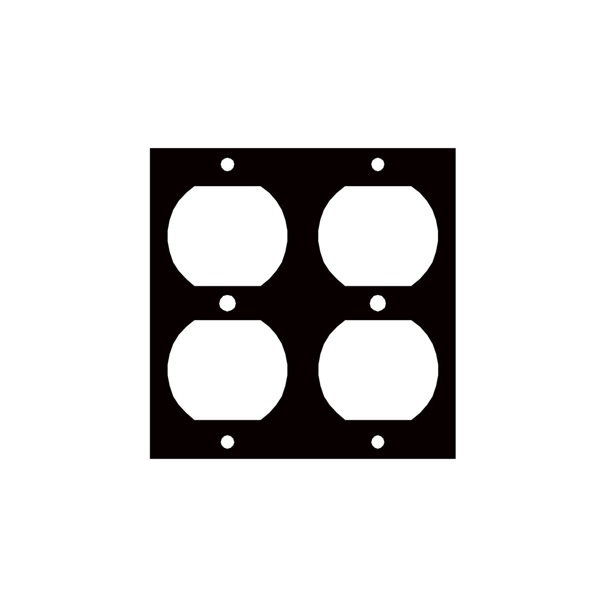 Middle Atlantic DUP2 DUPLEX (2) PORT UCP PNL