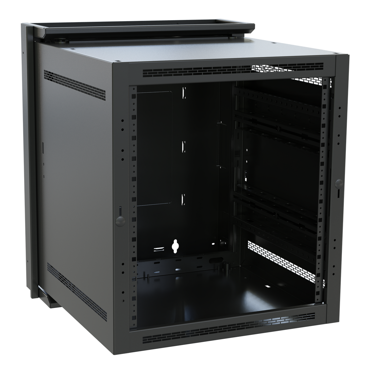 Middle Atlantic DWR-12-32 12SP/32D WALL RACK,BLACK