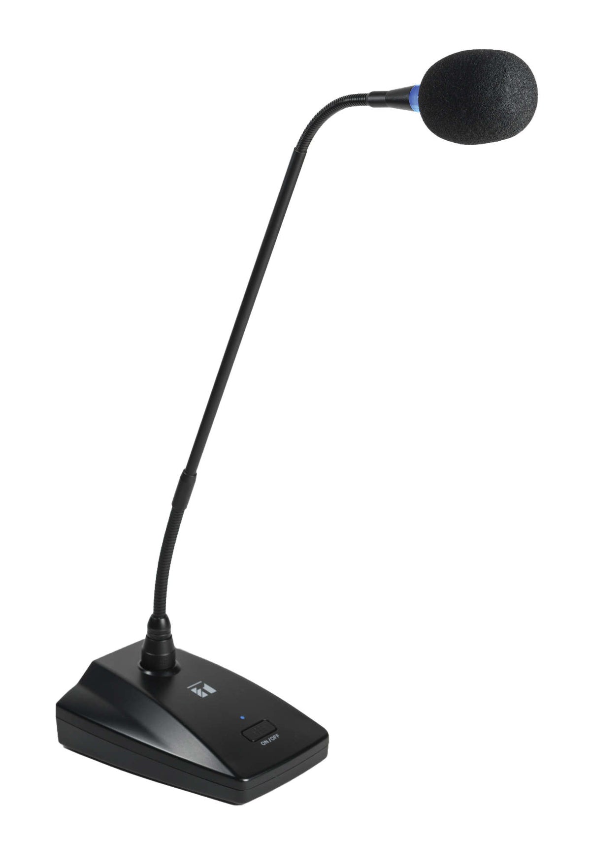 TOA EM-380-AM Gooseneck Microphone On/Off Switch, Blue LED Indicator, Battery or Phantom Power Required