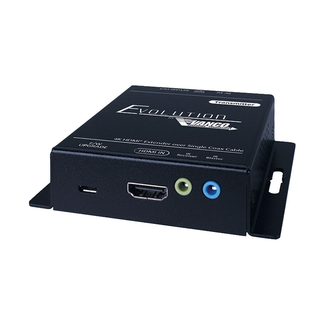 Evolution EV4K2004 HDMI Extender over Coax 4K HDR 70m, 1080p 100m w/ IR