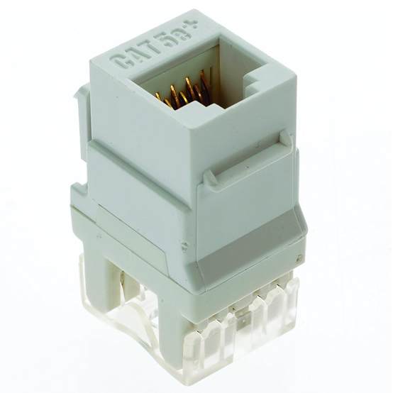 On-Q F3450WHV5 KEY: RJ45 CAT-5E INSERT WHITE (5PK)