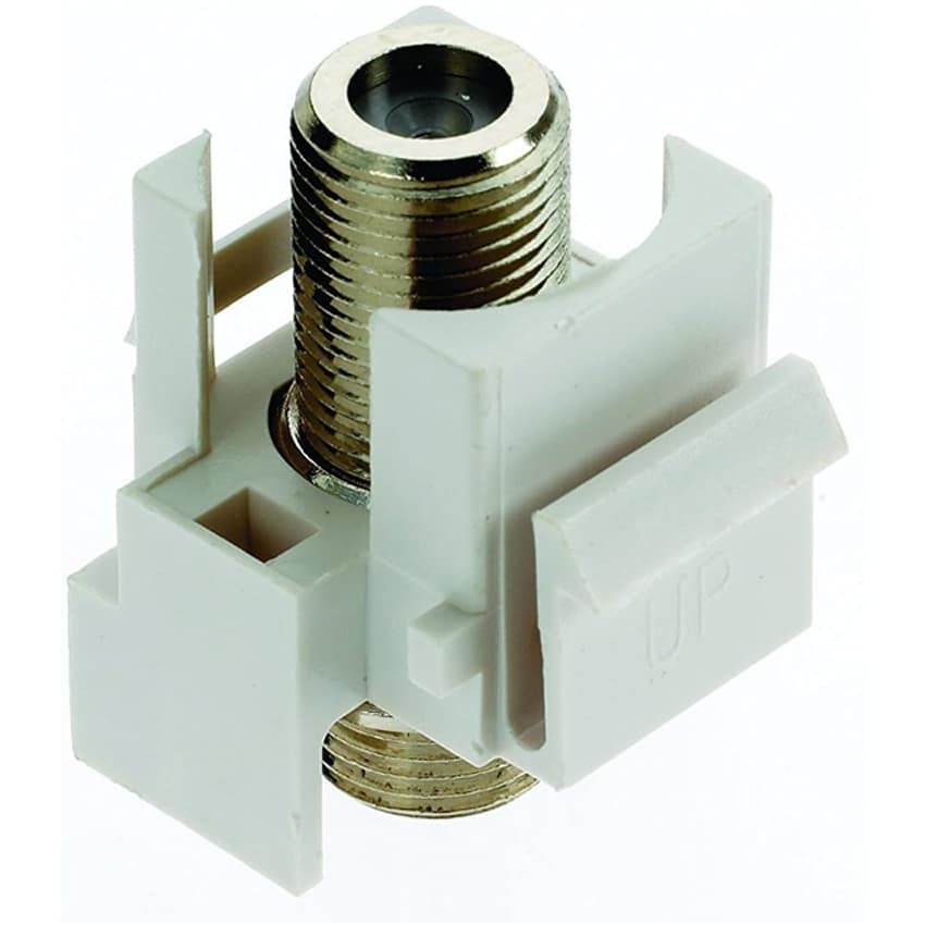 On-Q F3481WHV5 KEY: F CONNECTOR INSERT WHITE (5PK)