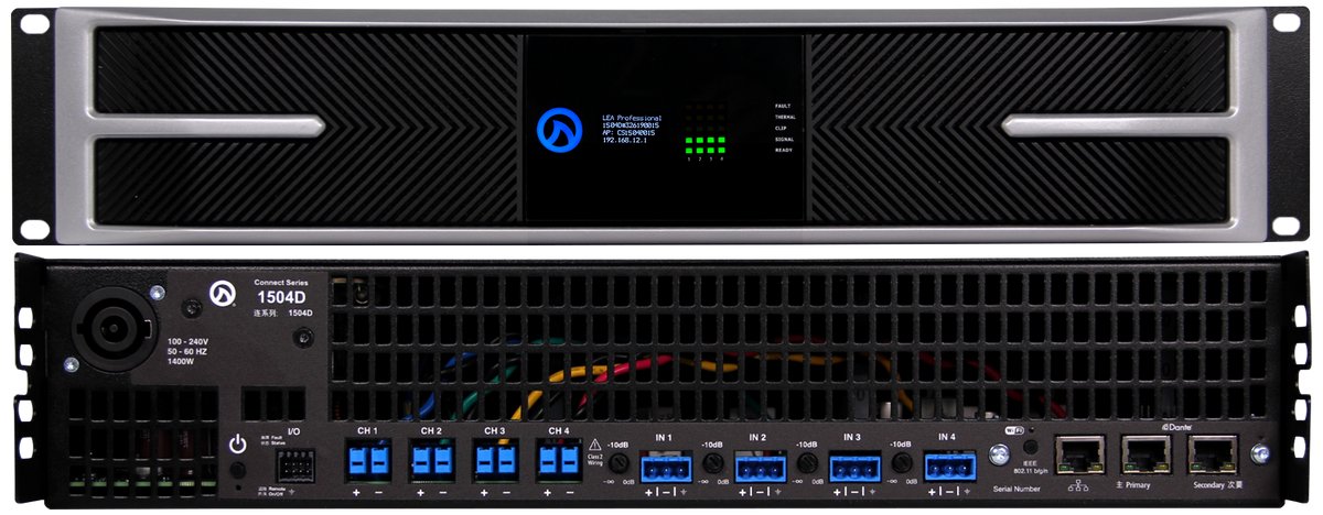 LEA CS1504-G High Power Smart AMP | 4 Channels | 1500 Watts Per Channel