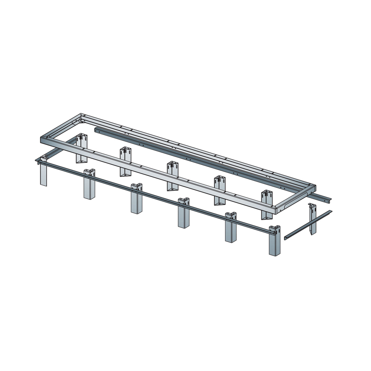 Middle Atlantic GANGLE-3-36 3BAY GRK FLOOR ANGLES