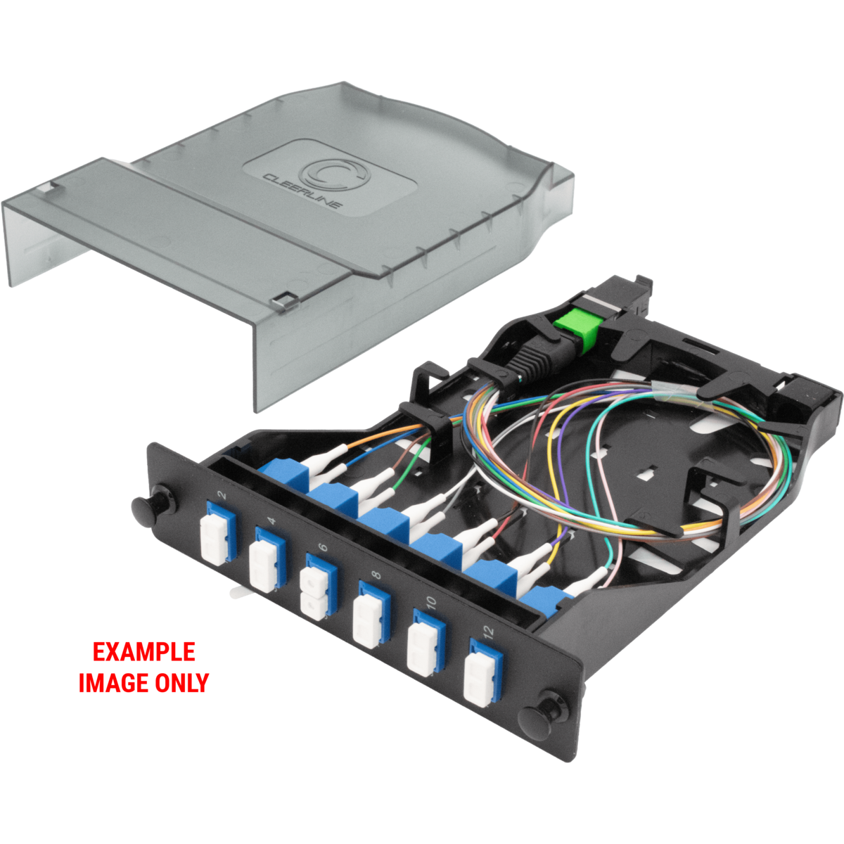 Cleerline CTG-MTLC24-SMA-B1 HD MTP Elite 24F Cassette, SM(OS2), 1x24F MTP Male to 24 Quad LC/APC, Type B1 Per Each