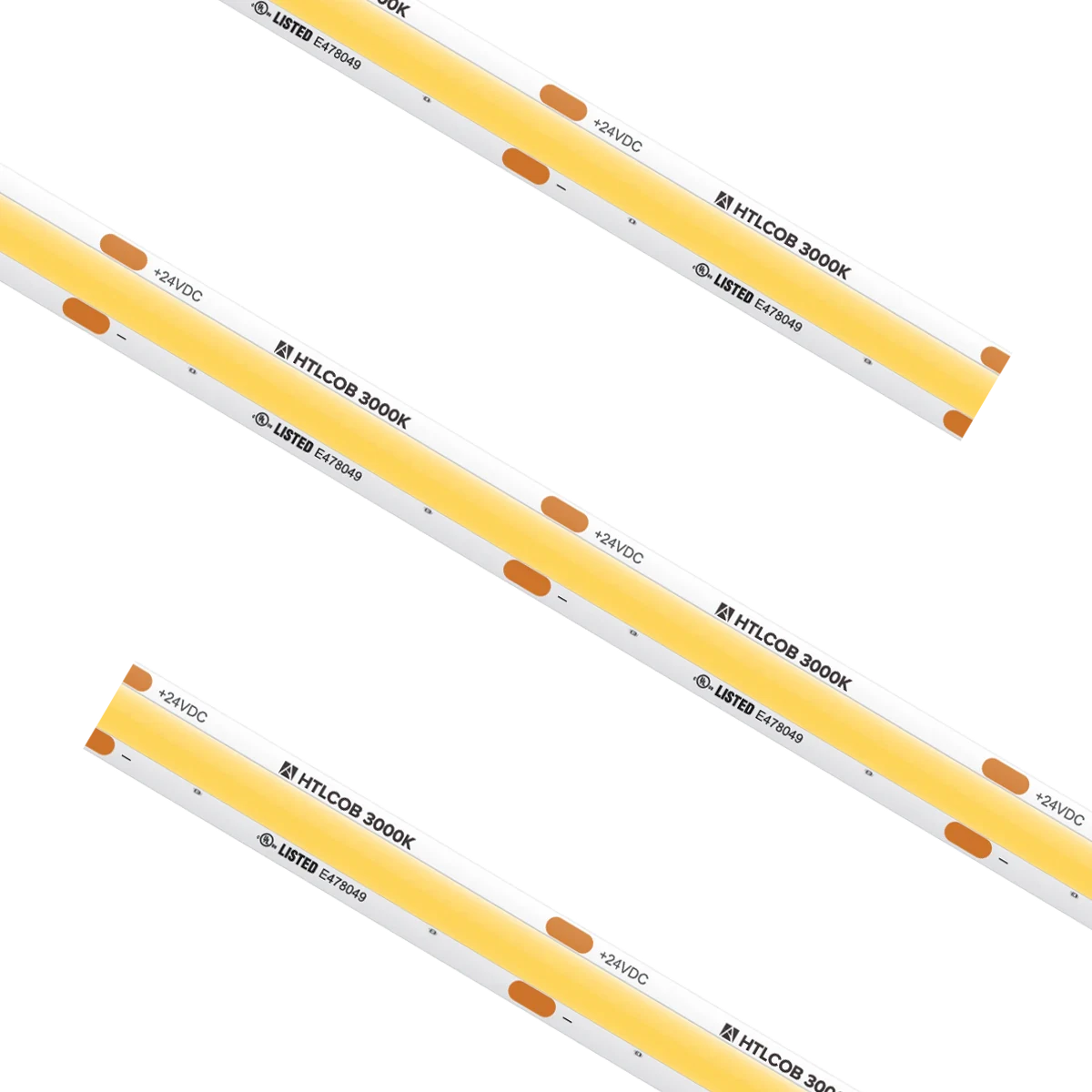 Proluxe PLX-HTL54-COB-30K-24V-CC CUSTOM CUT HTL COB TAPE LIGHT, IP54, 1.96" CUT INCREMENT, 3000K, 4.5W/FT