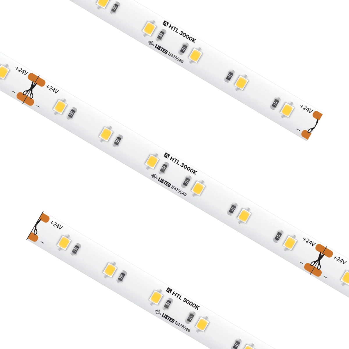 Proluxe PLX-HTL54-30K-24V-100 HIGH GRADE TAPE IP54, 24V, 3000K,100FT RL, 4.6W/FT, W/5 TL-CONKIT, Y0409676/TL-2PWR-HD, 10MM 2PIN CONNECTOR W/6' CABLE