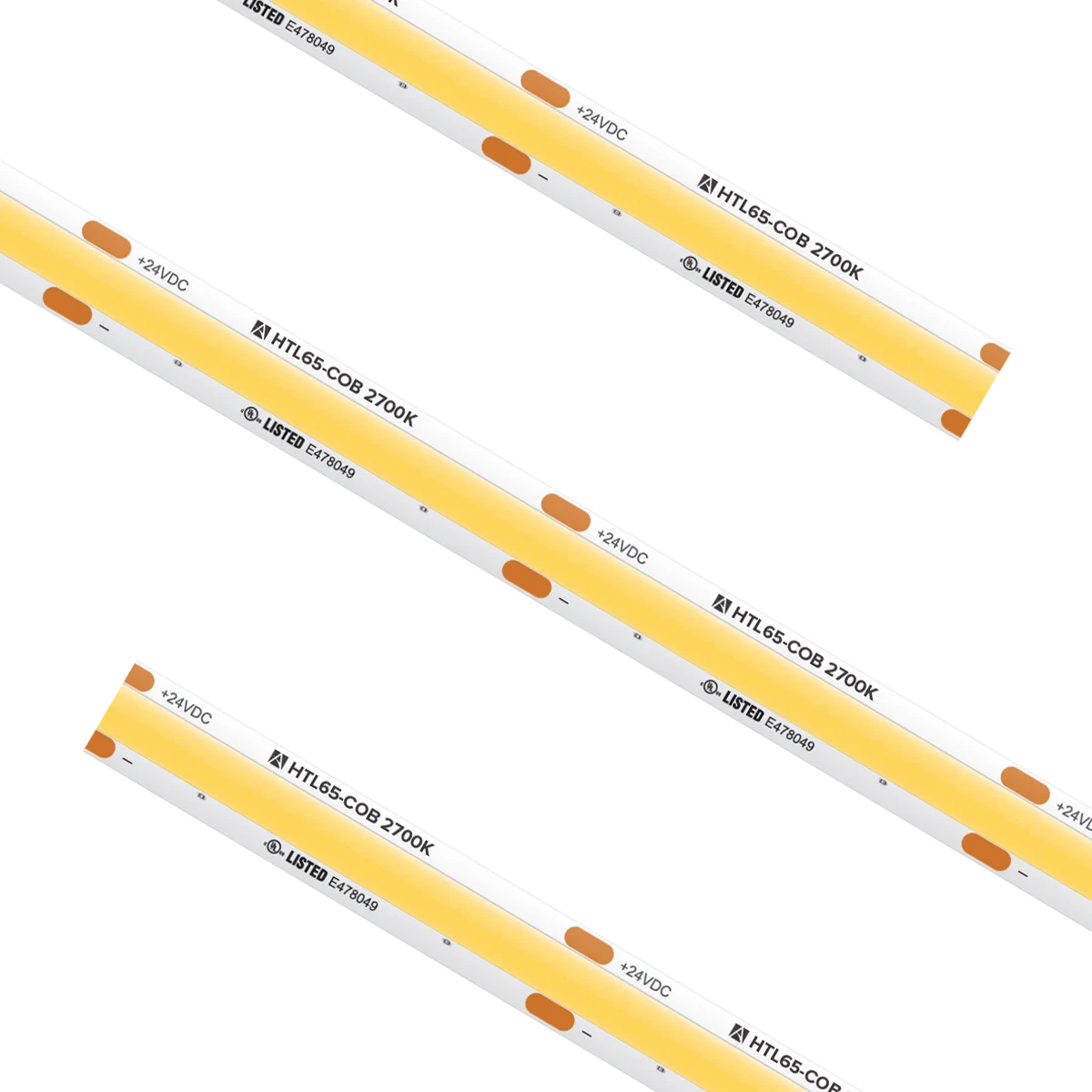 Proluxe PLX-HTL65-COB-27K-24V-16 16.4FT REEL HTL COB TAPE LIGHT, IP65, 1.96" CUT INCREMENT, 2700K, 4.5W/FT