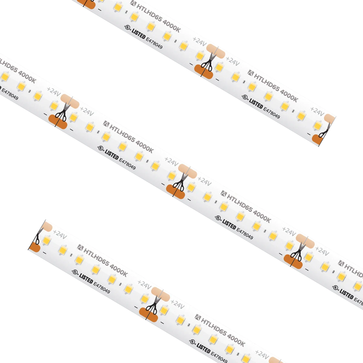 Proluxe PLX-HTLHD65-WH-CC CUSTOM CUT HTLHD TAPE LIGHT, IP65, 1.51" CUT INCREMENT, 4000K, 3.65W/FT