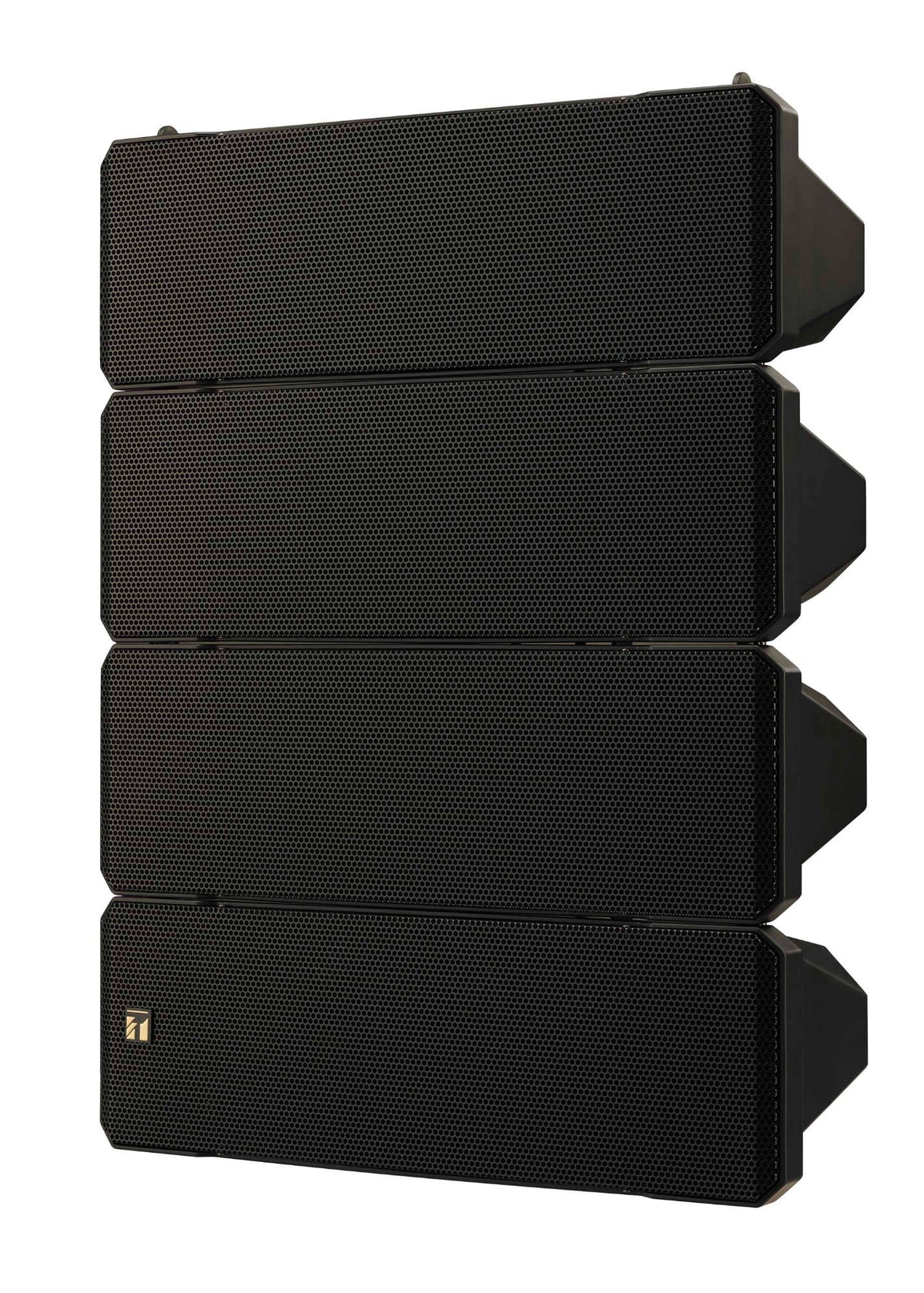 TOA HX-7B variable directivity array speaker, eight 5.5 inch woofers and four compression drivers, black