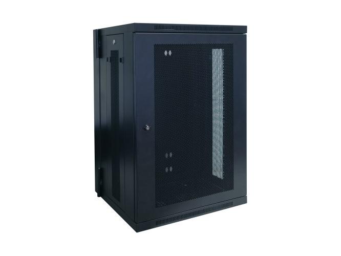 Eaton Tripp Lite Series SmartRack 18U Low-Profile Switch-Depth Wall-Mount Rack Enclosure Cabinet, Hinged Back