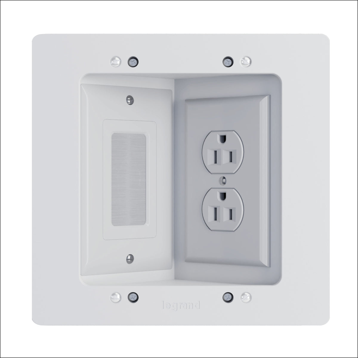 On-Q HT2302KWH RECESSED PWR & LV BRACKET KIT - WH