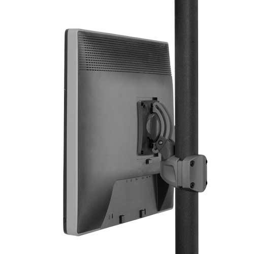 Chief K0P100B K0 PITCH/PIVOT POLE MNT SINGLE DISP, BLK