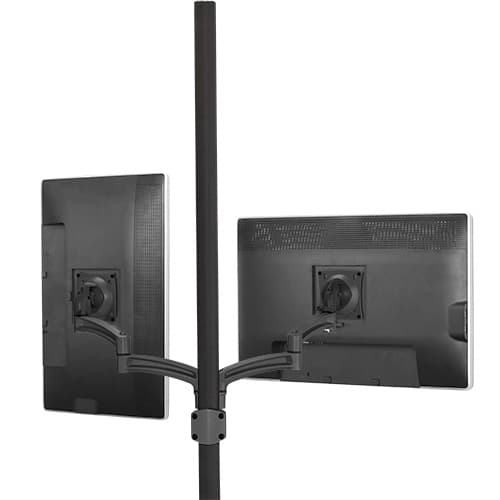 Chief K2P220B K2 POLE MNT DUAL DISP DUAL 2L ARMS, BLK