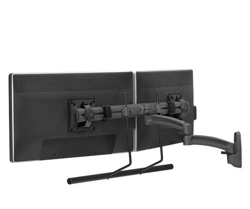 Chief K2W22HB K2 WALL MNT DUAL DISP 2L ARM H-ARRAY,BLK