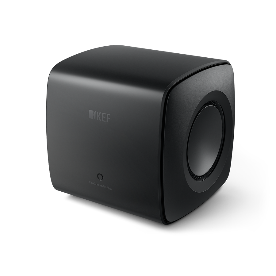 Kef KC62BL 1000W (500W x 2) Dual 6.5" Uni-Core with iBX Subwoofer Black, Each