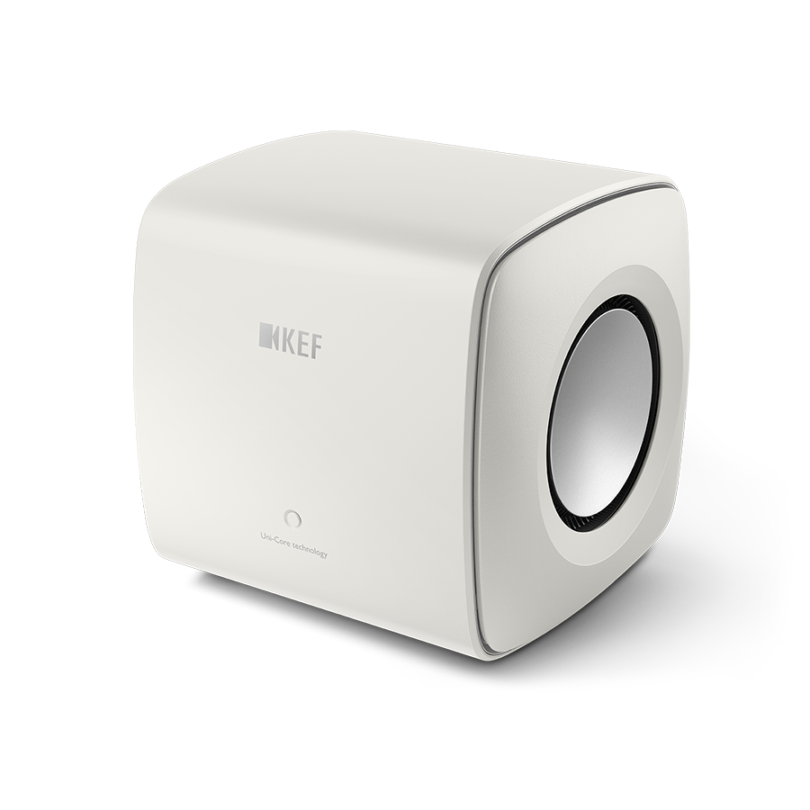 Kef KC62WH Dual 6.5" 1000W Compact Subwoofer White, Each
