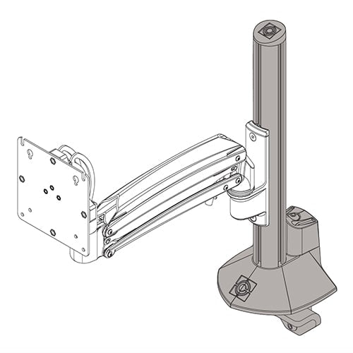 Chief KRA245B KXC K1C K2C CLMN DESK CLAMP BASE, BLK