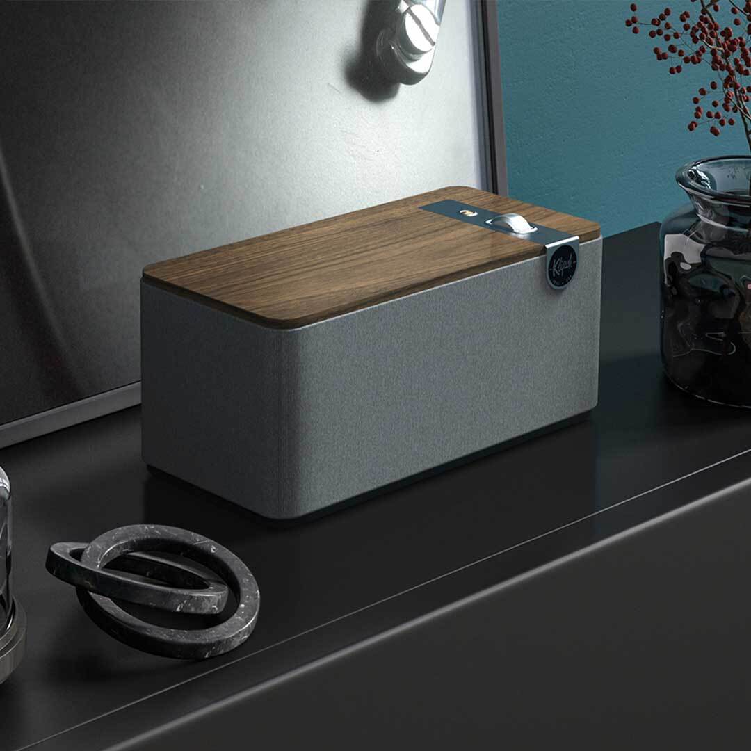 Klipsch The One+ Walnut Klipsch The One Plus on dresser MOBILE