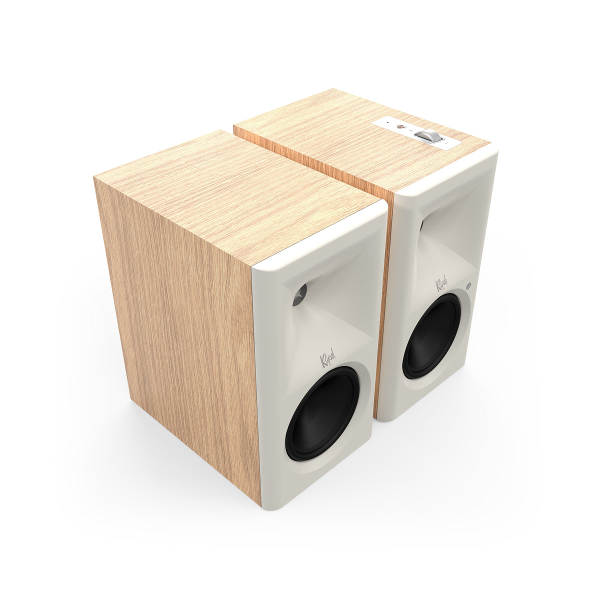 Klipsch The Fives II Red Oak Klipsch The Fives RO HeroL Grille Off