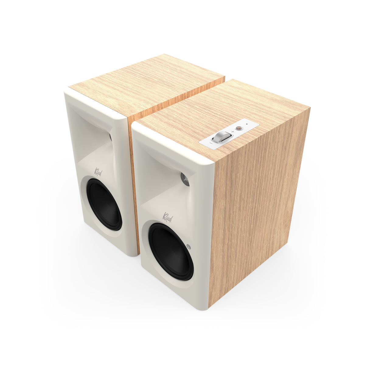 Klipsch The Fives II Red Oak Klipsch The Fives RO HeroR Grille Off
