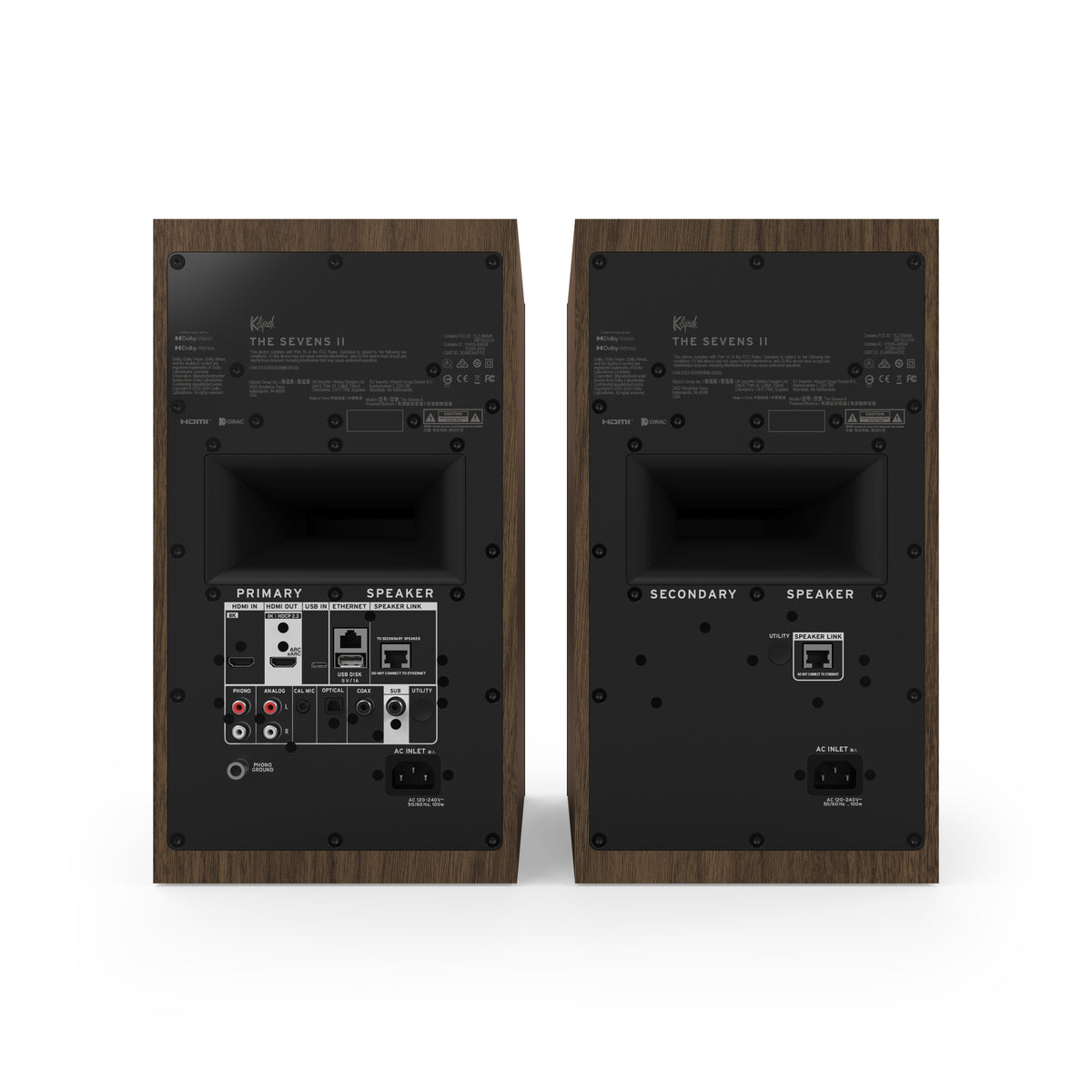 Klipsch The Sevens II Walnut Klipsch The Sevens WN Back