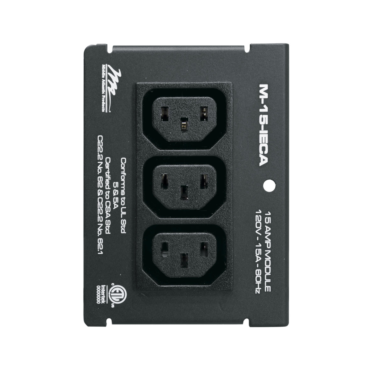 Middle Atlantic M-15-IECA 4"MPR 15A 3-GANG IEC MOD
