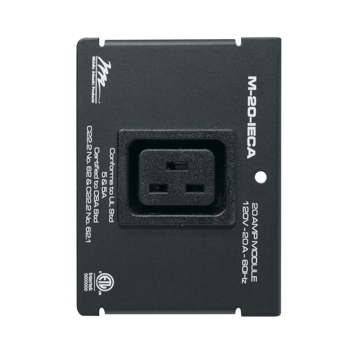 Middle Atlantic M-20-IECA 4"MPR 20A 1-GANG IEC MOD
