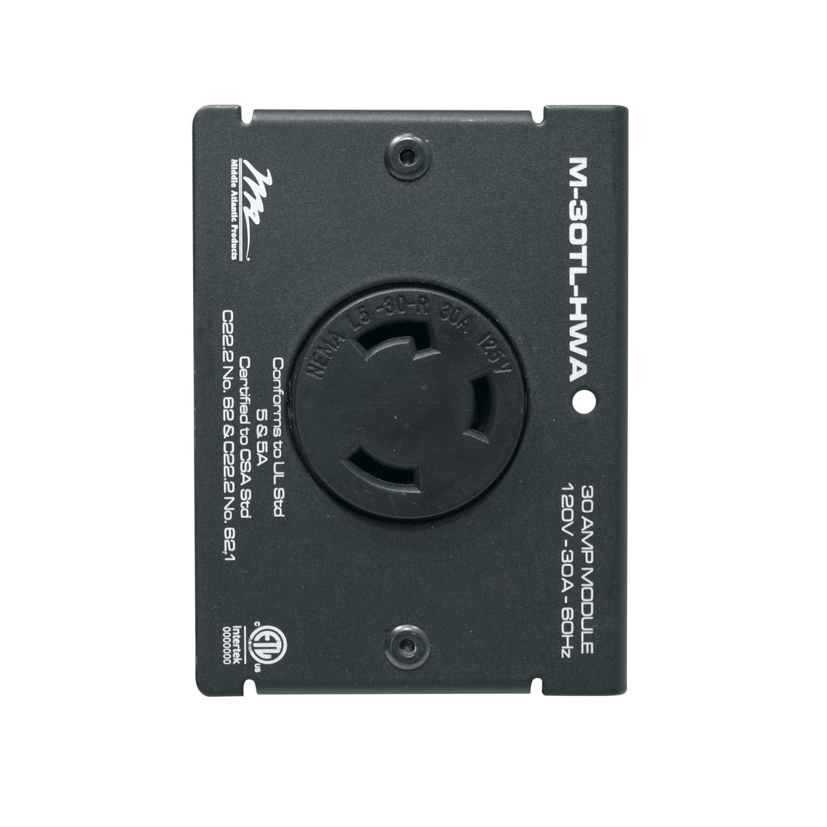 Middle Atlantic M-30TL-HWA 4"MPR 30A TWLK L5-30R