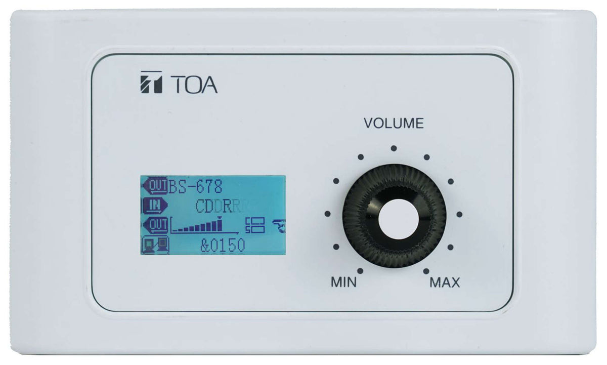 TOA M-800RC-AM M-8080D Remote Control Panel (White) Powered By RD Port On M-8080D