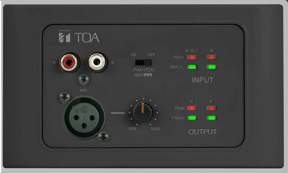 TOA M-822IOB-AM Audio Expander-Adds1 Mic Input and 1 Line Level Input per Unit