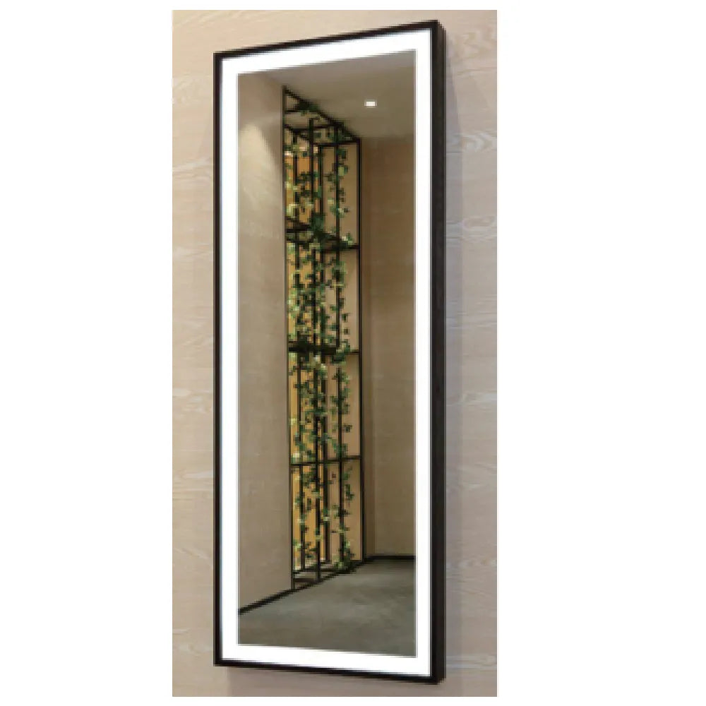 Liron M08 Black Frame Rectangle LED Front Light Mirror