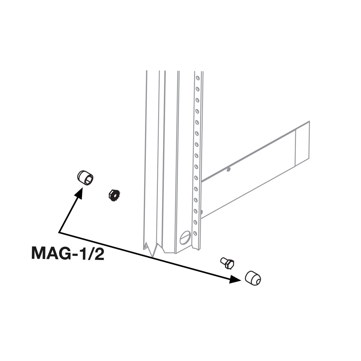 Middle Atlantic MAG-CAB-LATCHKEY MAGNETIC CAB LATCH KEY