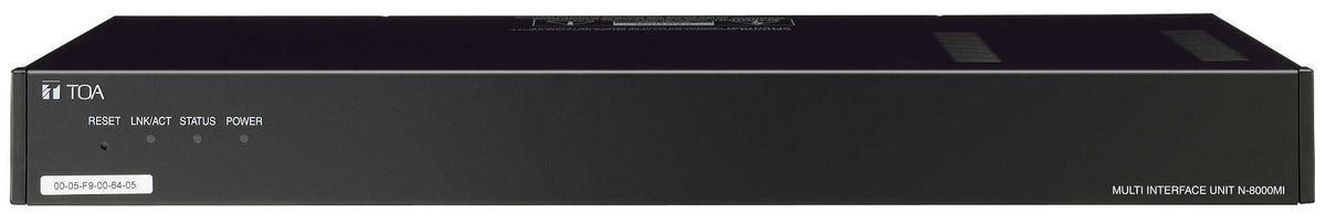 TOA N-8000MI CU N-8000 IP Intercom Multi-Interface Unit, 2 Audio Line Inputs, 2 Audio Line Outputs, 16 Control I/O