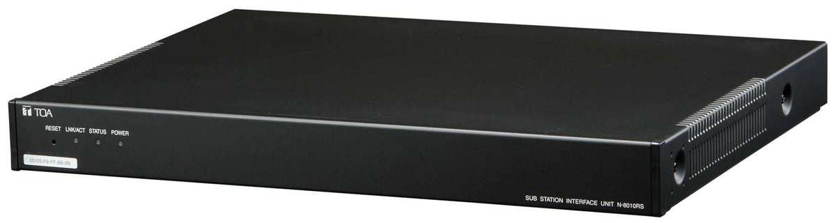 TOA N-8010RS CU N-8000 IP Intercom Shielded Twisted-Pair Sub-Station Interface Unit 16 Station Capacity