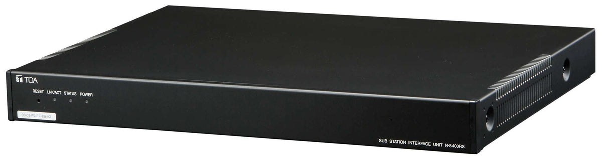 TOA N-8400RS CU N-8000 IPO Intercom Shielded Dual Twisted-Pair Sub-Station Interface Unit 16 Station Capacity