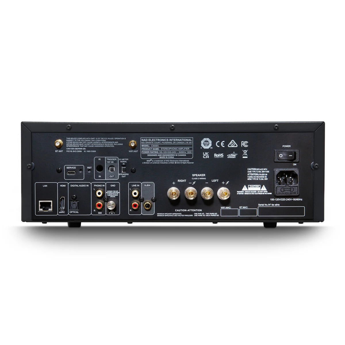 NAD C 3030S Stereophonic Amplifier with BluOS 2x50W