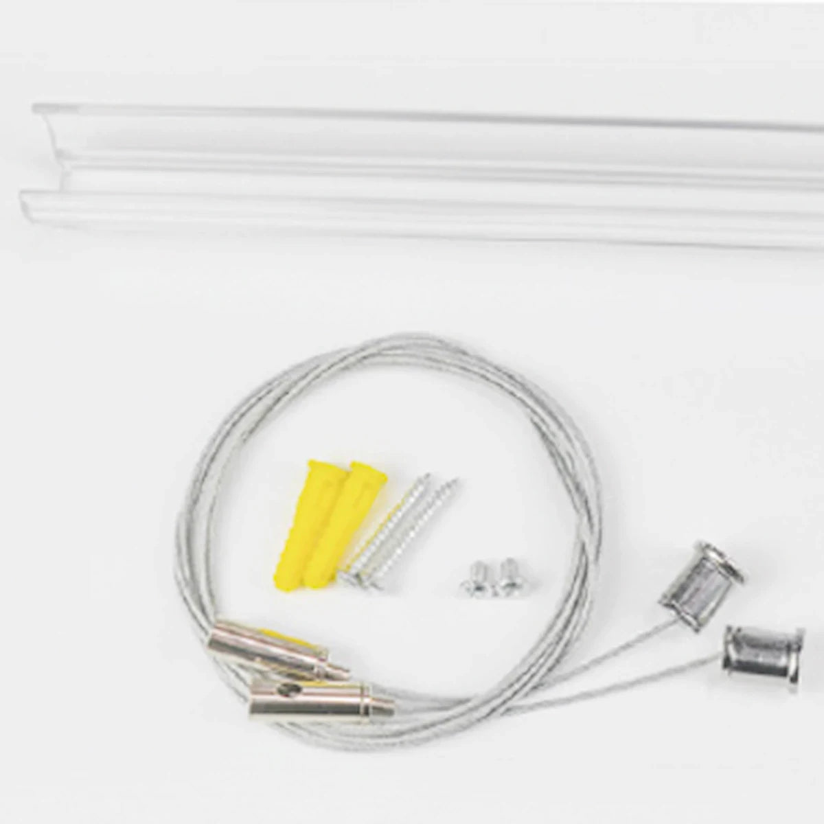 Proluxe PLX-NFPRO360-LIFTL-TRACK-1M SO: 1METER PC PROFILE + 2SETS OF HANGING WIRE + 2PCS SCREWS FOR NFPRO 360 SILICONE NEONFLEX