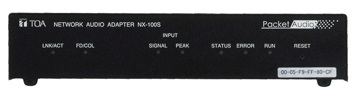 TOA NX-100SPS Network Audio Adapter Economy Version Mic w/Phantom Power Line In Line Out 8 Control In/Out