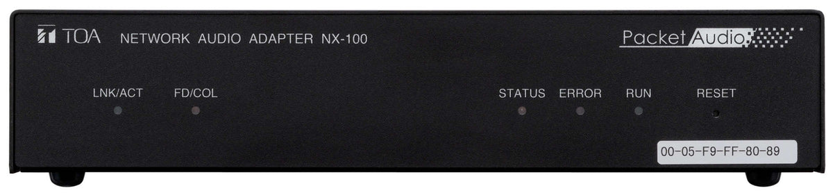 TOA NX-100PS Network Audio Adapter Mic/Line In Line Out 8 Control In/Out RS-232 Transport Ethernet Port
