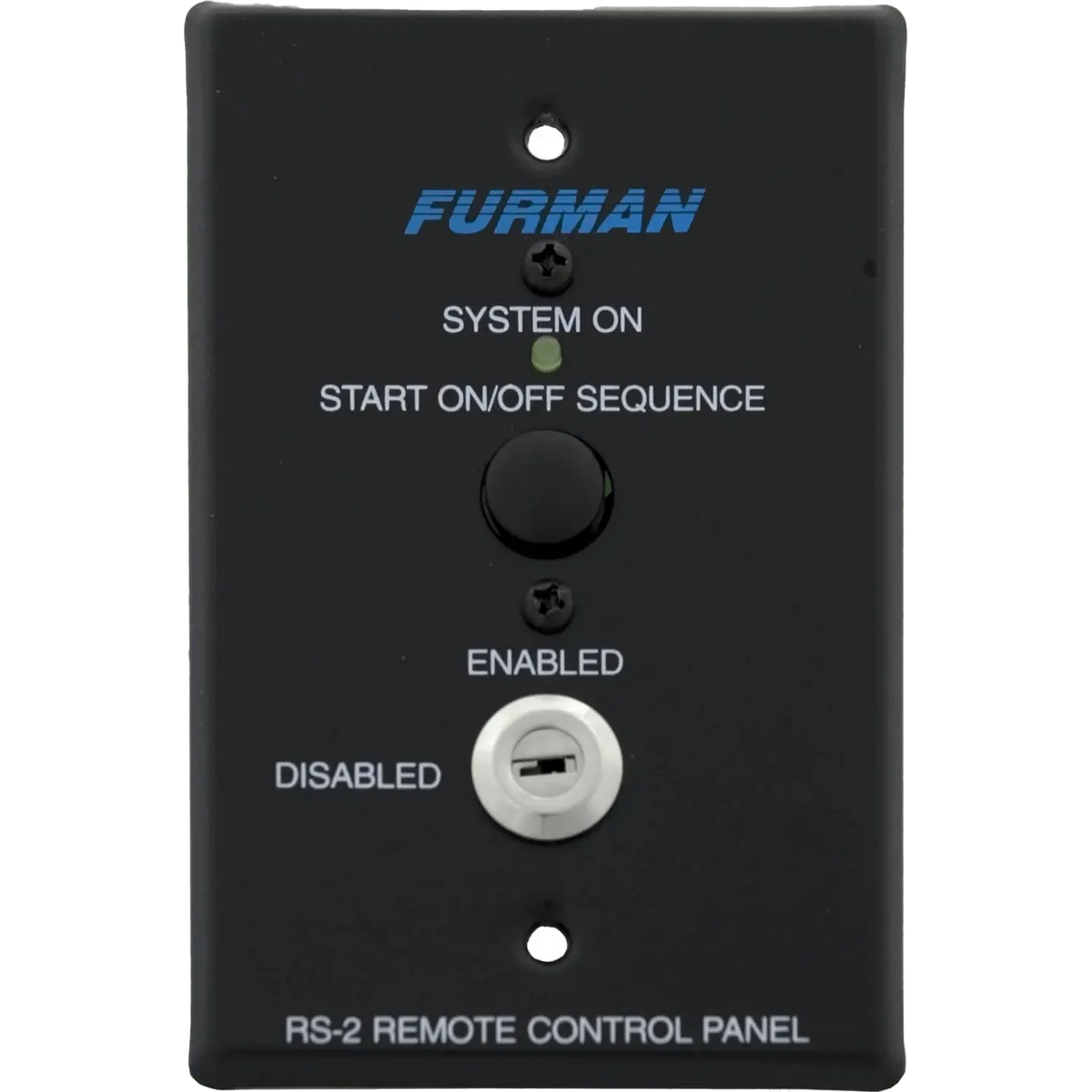 Furman Pro RS-2 Key Switched Remote System Control Panel w/ Momentary Start On/Off