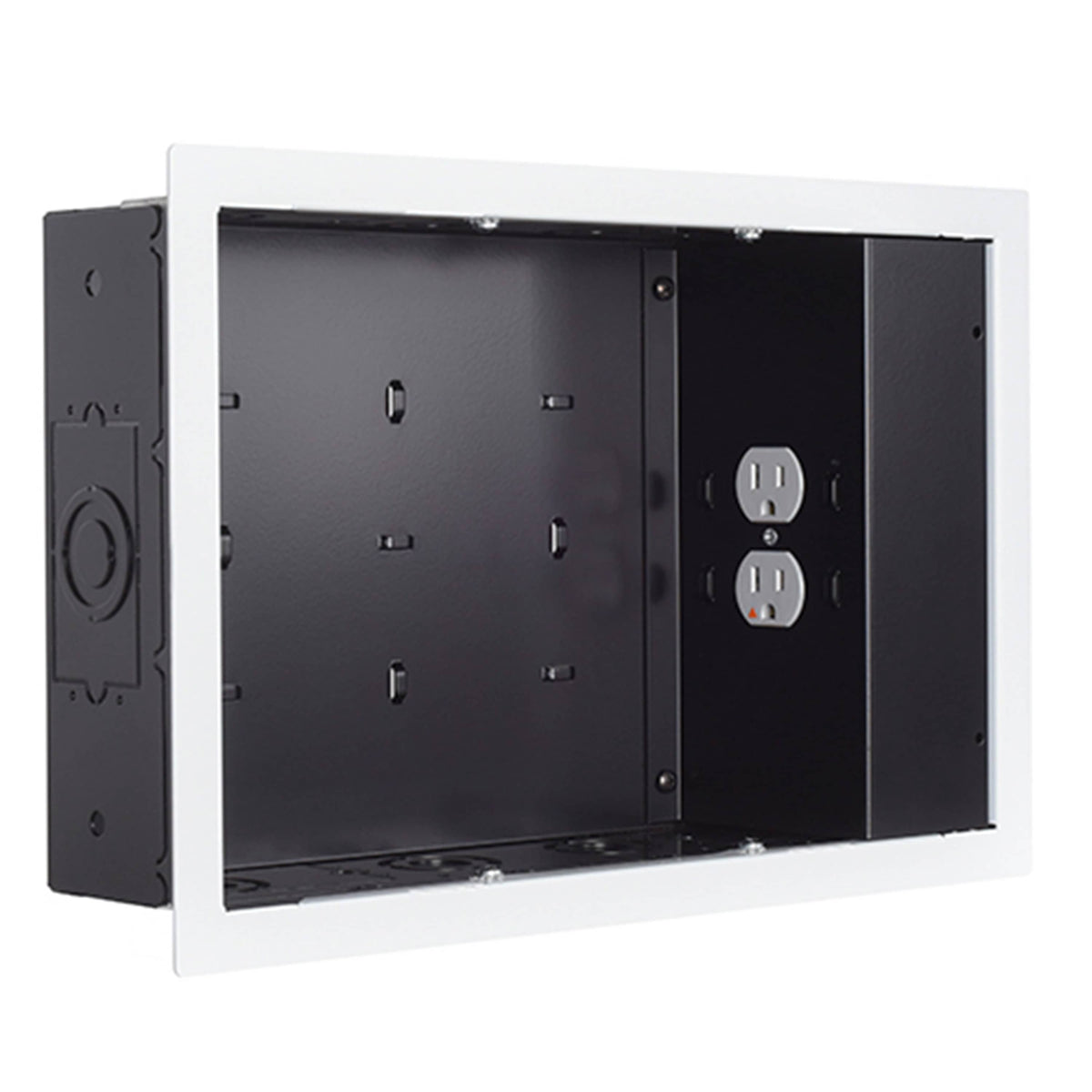 Chief PAC525FWP2 IN-WALL SMALL WHT - W/ SURGEX 1 OUTLET
